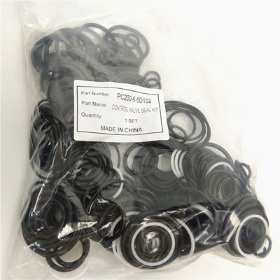 PC200-6 6D102 Rubber Control Valve Seal Kit 723-47-12200 For Construction Machinery Excavator